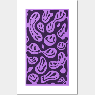 Purple Melting Smiles Posters and Art